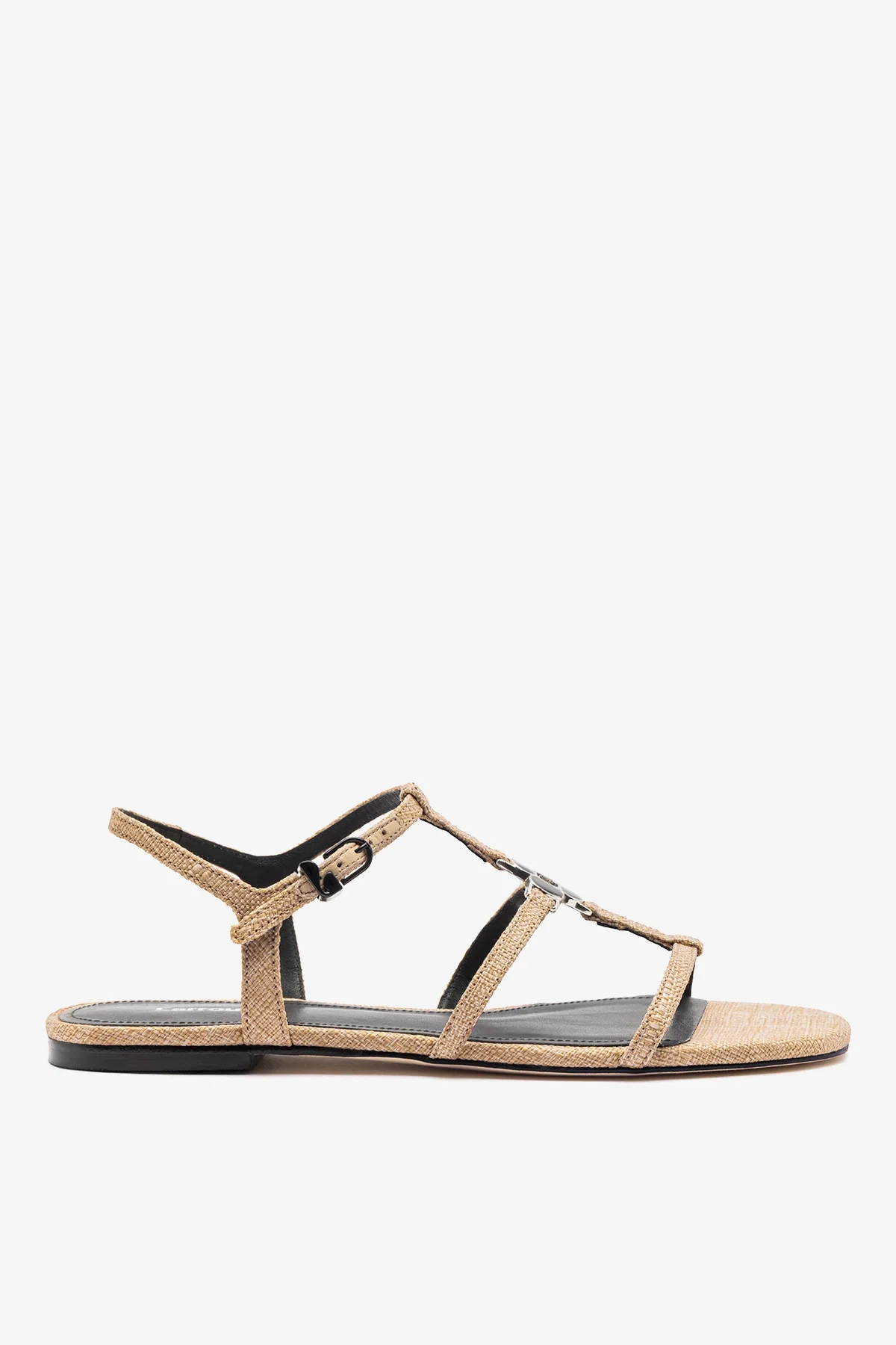 Hana Flat Sandal Beige Raffia