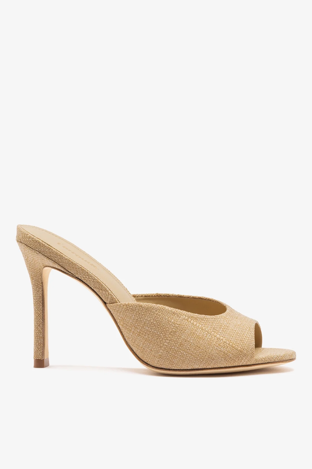 Jasmine Hi Mule Beige Raffia