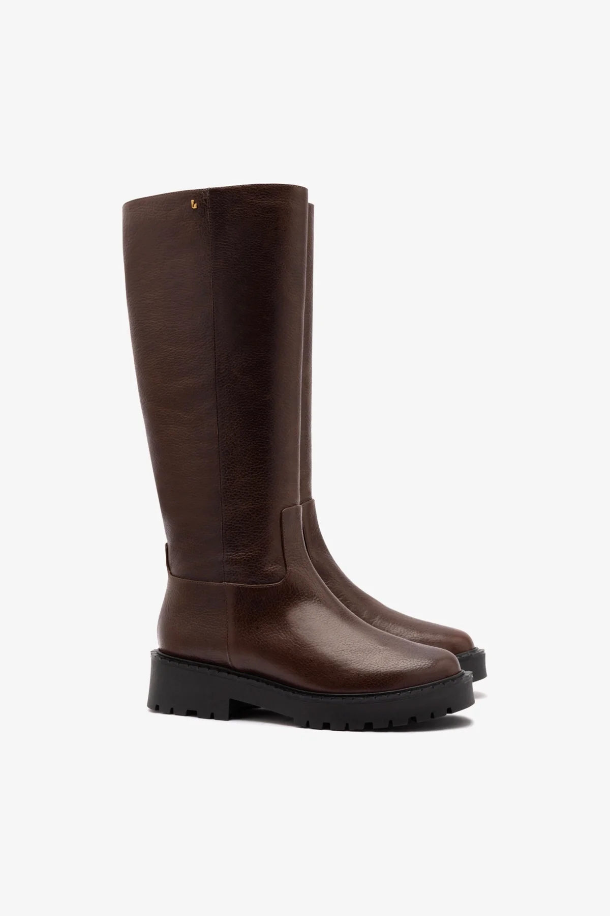 Anne Lugsole Boot In Brown Leather - Image 2
