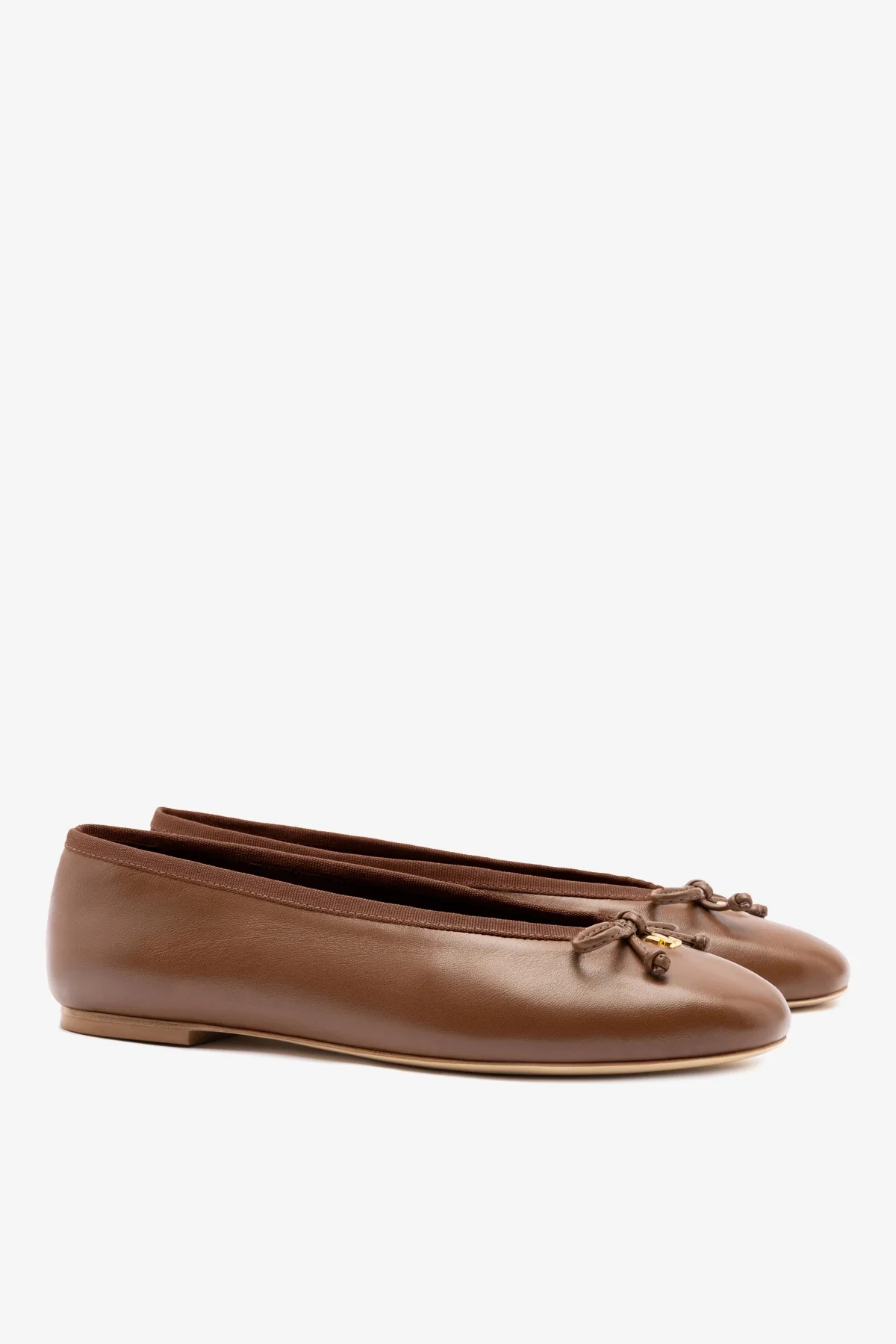 Pavlova Ballet Flat In Burnt Umber Leather - Image 3