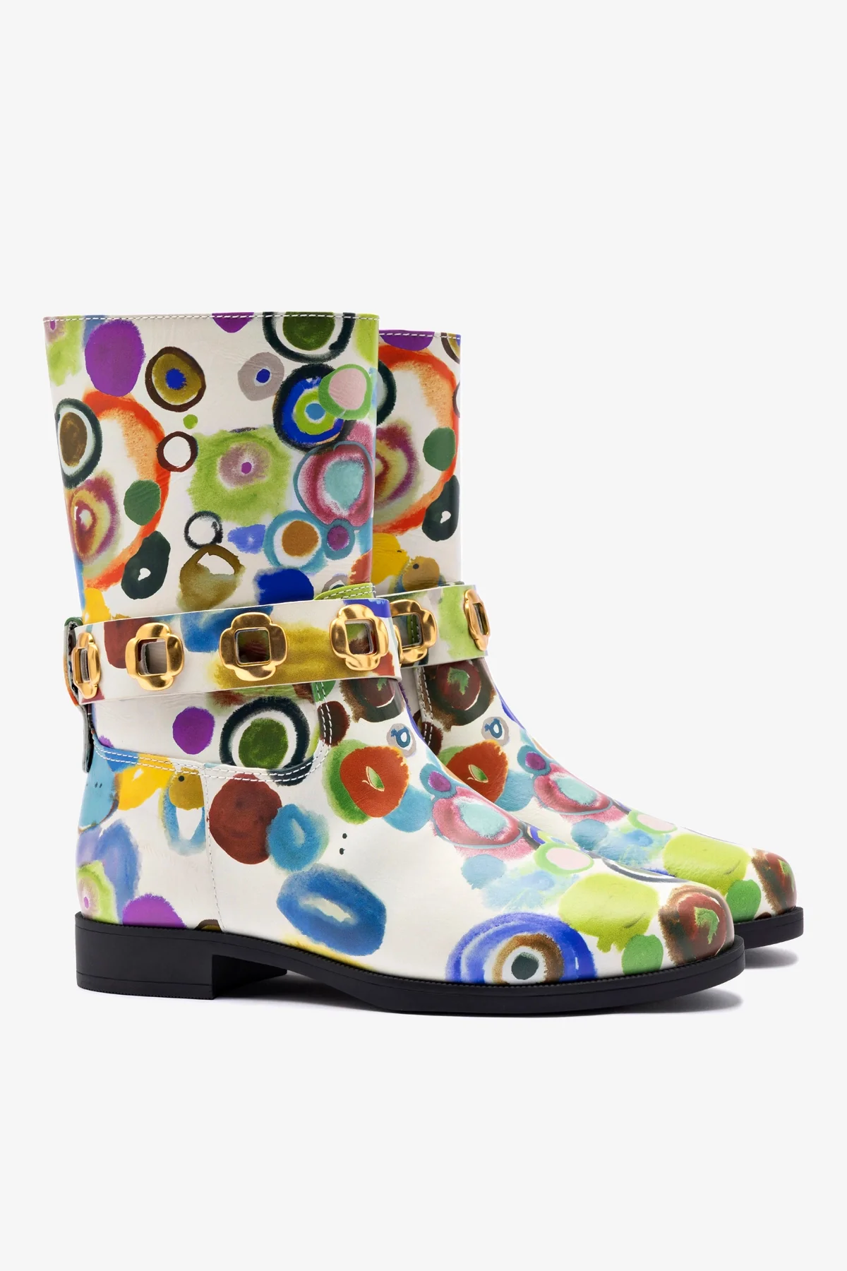 Larroudé x Libertine Milan Flat Bootie In JH Gouache - Image 3