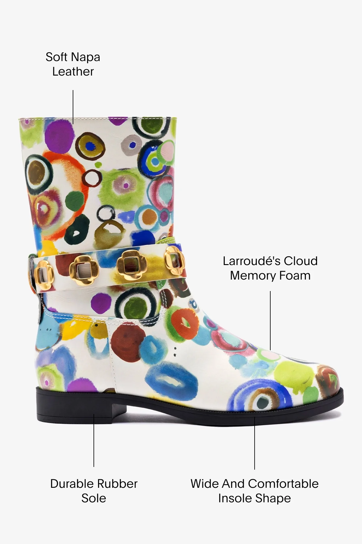 Larroudé x Libertine Milan Flat Bootie In JH Gouache - Image 5