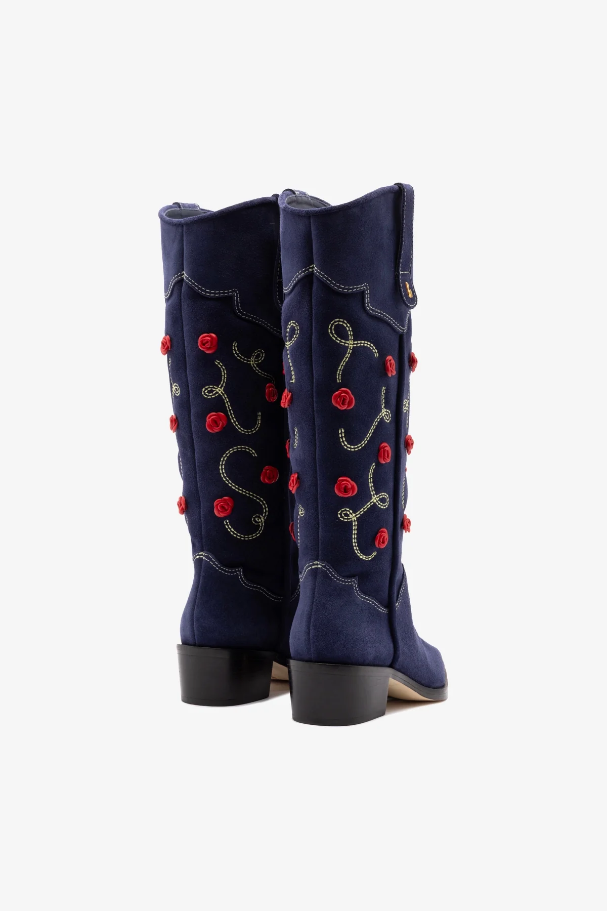 Paloma Boot In Navy Suede - Image 6