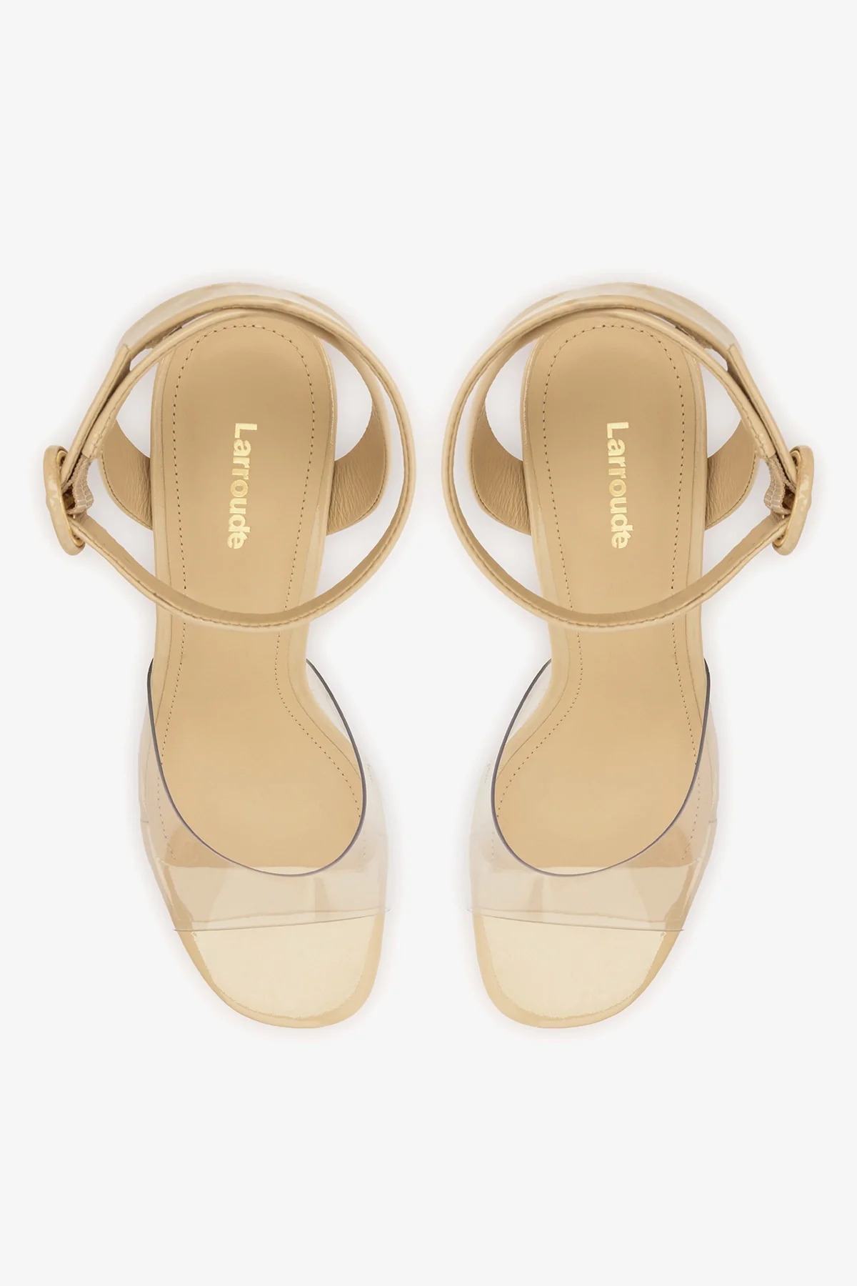 Dolly Clear Sandal Sand Patent Leather - Image 7
